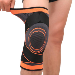 3D Knee Compression Pad - Orange / S